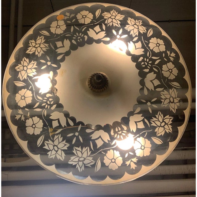 1950s Brass Ceiling Lamp, 1950s For Sale - Image 5 of 9