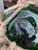 Green Vintage Green Glass Fishing Float in Jute Rope Netting For Sale - Image 8 of 12