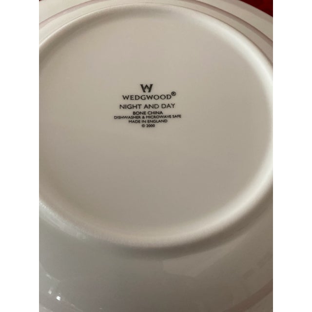 Late 20th Century Wedgwood White Night and Day Individual Pasta/Soup/Salad Bowl a Classic Mint Condition. For Sale In Denver - Image 6 of 12