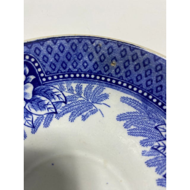 Early 20th Century Blue & White China Porcelain Plates - Set of 6 - Plate Wall For Sale - Image 11 of 12