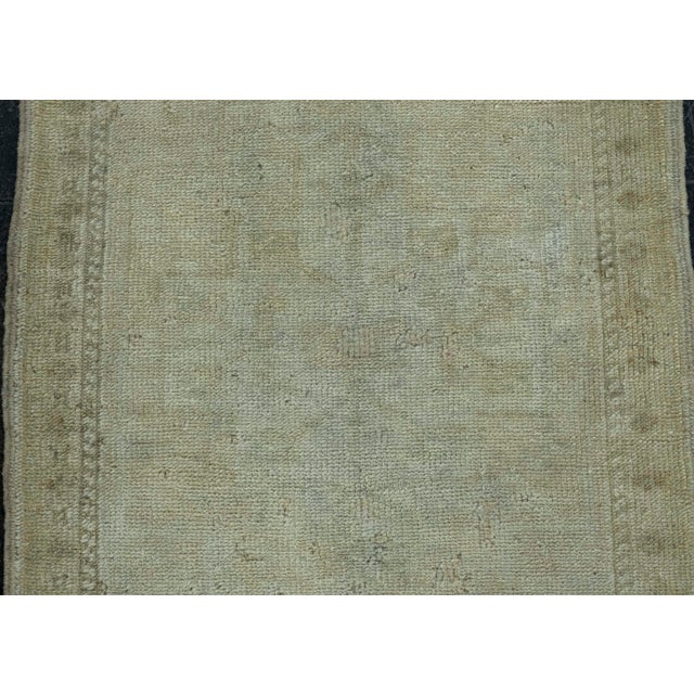 Turkish Mini Rug Oriental Hand Knotted Vintage Rug 1'10" x 3'4" #16587 For Sale - Image 4 of 8
