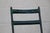 Mid-Century Modern Pair of Jacques Adnet Distressed Green Leather & Black Metal Dining Chairs, France 1950s For Sale - Image 3 of 18