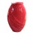 Art Deco vase - red vase - 80s vase - extra large vase - red glass - Art Deco Revival - lipstick red - vase gift - retro gift - Post Modern For Sale