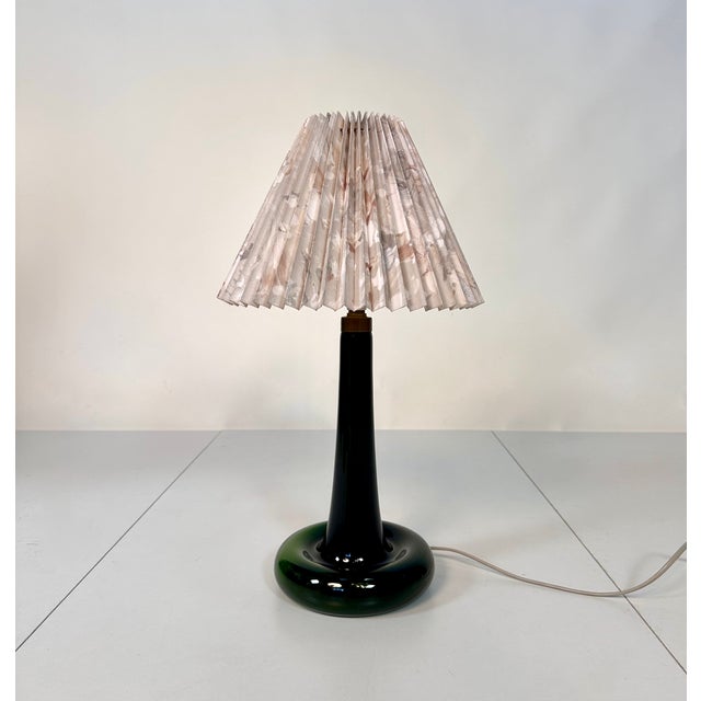 Danish Glass Fleur Table Lamp by Michael Bang for Holmegaard, 1960s For Sale - Image 11 of 18