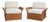 Wicker Armchairs, 1970s, Set of 2 For Sale