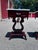 English Pair of Vintage Kimball Marble Top Lyre Pedestal End Tables For Sale - Image 3 of 9