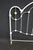 Late 20th Century Victorian Style White Iron and Brass Twin Bed Headboard For Sale - Image 5 of 13