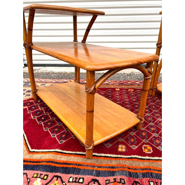 1950’s HeywoodWakefield Bamboo Side Tables a Pair Chairish