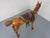 Large Wooden Horse with Leather Saddle, 1900 For Sale - Image 17 of 18