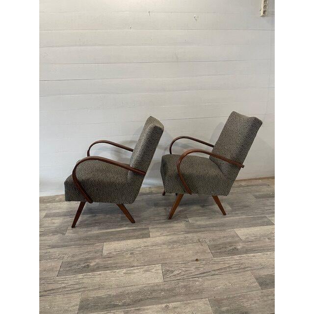 Vintage Relax Chairs by Halabala, 1940, Set of 2 For Sale - Image 4 of 6