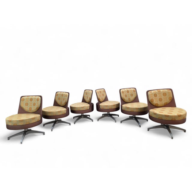 Textile Vintage Postmodern Swivel Chairs by Steelcase - 6 For Sale - Image 7 of 10