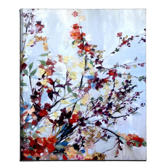 2002 Floral Abstract Giclee Art Print on Canvas For Sale - Image 13 of 13
