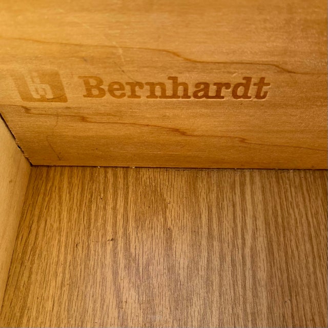 Bernhardt Bernhardt Midcentury Two-Drawer Campaign Chest/Nighstand, Circa 1970s For Sale - Image 4 of 7