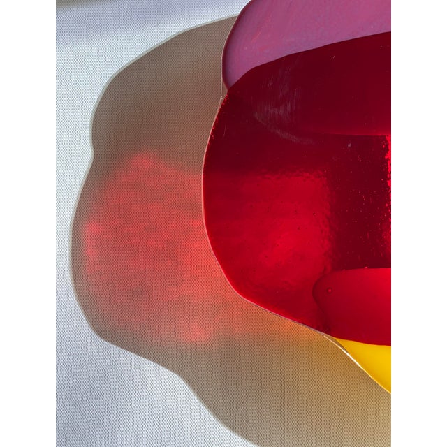 Handcrafted Glass Wall Light by Olga Meyzinger For Sale - Image 4 of 7