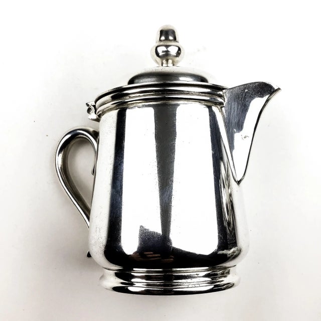Vintage Japan Nickel Silver Pitcher For Sale - Image 12 of 12