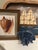 Wood Vintage Nautical Hand Painted Wicker Tray For Sale - Image 7 of 7