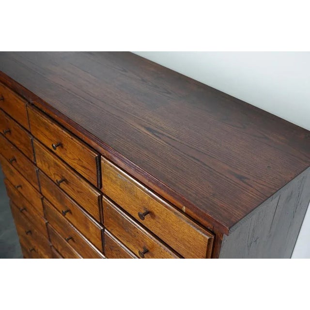 Antique French Early 20th Century Oak Apothecary Cabinet For Sale - Image 14 of 18