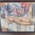 A beautifully painted oil on canvas portrait of a nude woman. Framed. Unsigned.