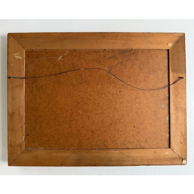 Ramos Catalan 1931 Original Oil Painting Landscape Thatch House by Mountains, Framed For Sale - Image 11 of 12