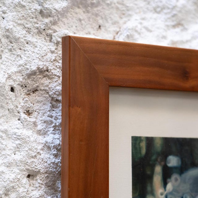 Xavier Visa Arau, No Pedestrians, Oil on Paper, 1990s, Framed For Sale - Image 11 of 13