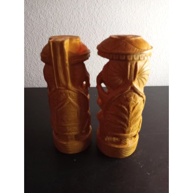 These are EXQUISITE Handcarved Sandalwood 6" Lord Ganesh Figurine Set of 2. Procured during travel BOX 17