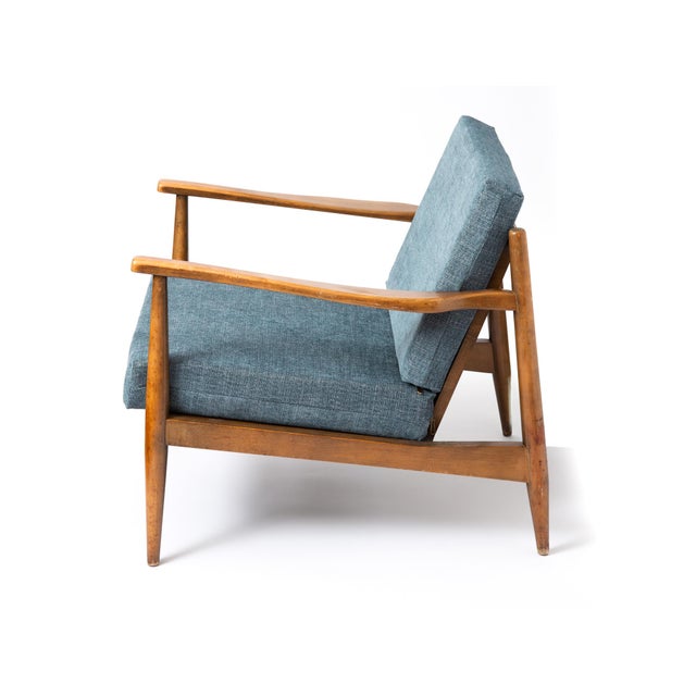 A rare 1960's lounge chair by Shield Chair Company of California designed by founder John K. Fossum. Fossum was the son of...