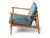 A rare 1960's lounge chair by Shield Chair Company of California designed by founder John K. Fossum. Fossum was the son of...