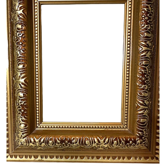 Beautiful Ornate Gold Frame with Beaded inner design. Perfect to add Glam to your Decor! Gold with Ornate Ornamental...