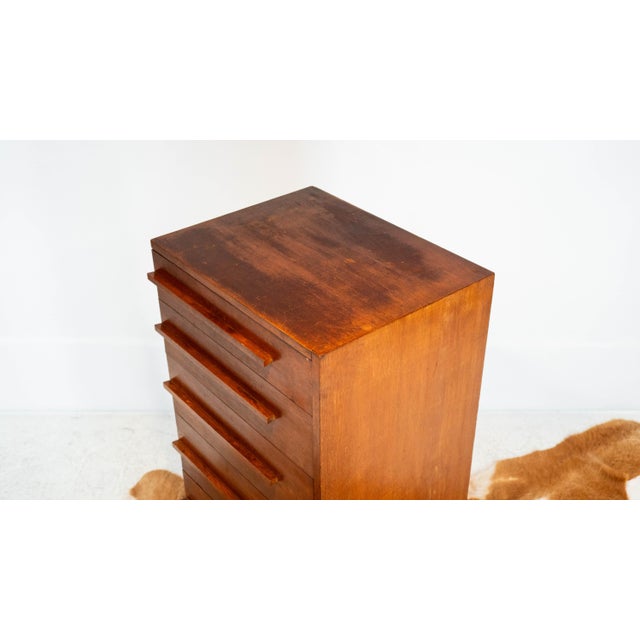 1960s Mid Century Teak Asymmetrical Tall Dresser For Sale - Image 11 of 18