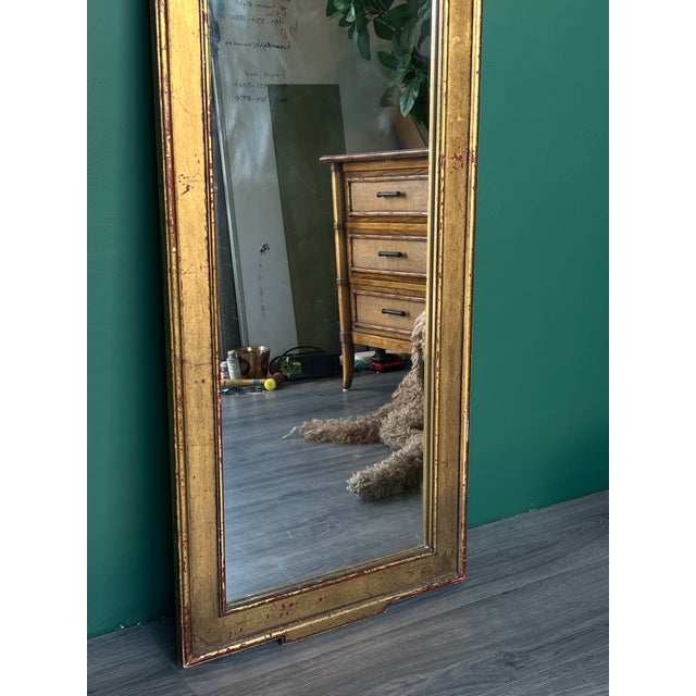 Late 20th Century French Style Gilt-Wood Mirror For Sale - Image 4 of 11