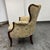 Tufted Channel Wingback Arm Chair For Sale - Image 4 of 12