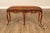 Rococo Style Leather Upholstered Carved Mahogany Window Bench For Sale - Image 9 of 18