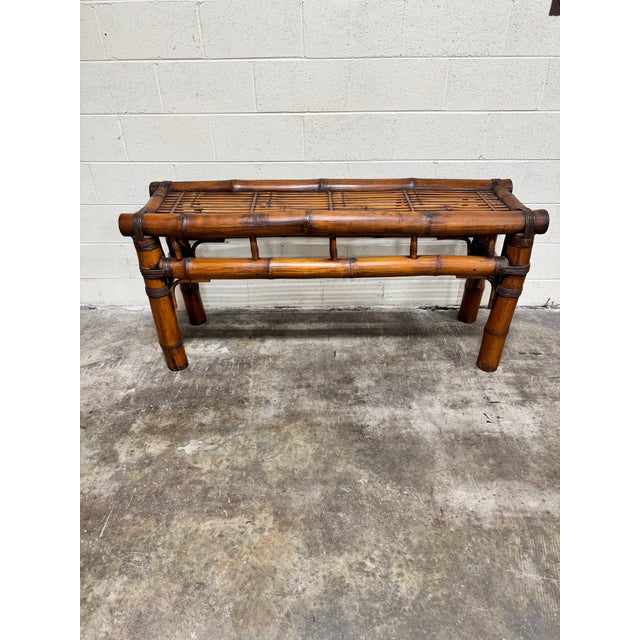 So unusual! Oversized bamboo frame. Solid and stable. Statement piece!