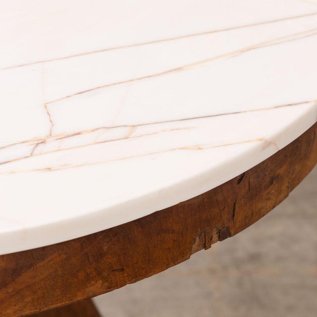 Brown 19th Century French Empire Marble Center Table For Sale - Image 8 of 16
