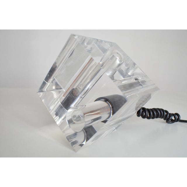 1960s Industrial Cube Light from New Lamp Italy For Sale - Image 5 of 5