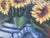 Modern Sunflowers in a Ceramic Vase, Oil Painting on Canvas For Sale - Image 3 of 17