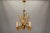 Hollywood Regency Mid-Century Hollywood Regency Chandelier with Cattail Motifs, 1950s For Sale - Image 3 of 18