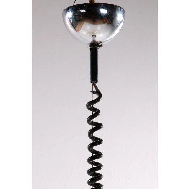 Vintage Space Age White Hanging Lamp, 1970 For Sale - Image 3 of 7