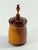 Biedermeier Large Vintage Hand Turnrd Solid Wood Tobacco Urn For Sale - Image 3 of 10