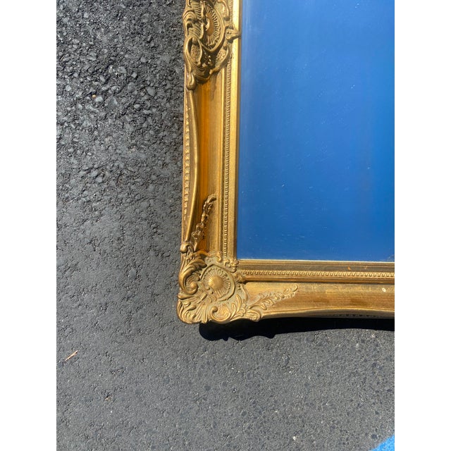 Italian Baroque Style Giltwood Mirror For Sale - Image 4 of 7