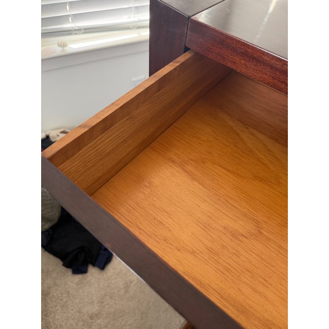 Mid Century Modern Flame Mahogany Tall Dresser For Sale - Image 9 of 12