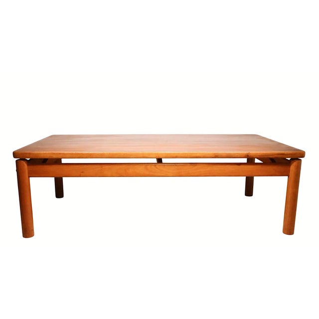 Mid Century Danish Modern Teak Coffee Table by Trioch 1978 For Sale - Image 9 of 13