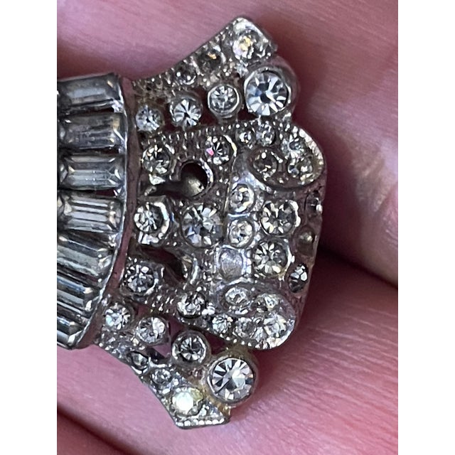 1930s 1930s Art Deco Heavy-Duty, Spring-Loaded Hinged Clip by Coro Patent Marked For Sale - Image 5 of 8