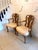 Antique Carved Walnut Desk Armchairs, 1920, Set of 2 For Sale - Image 3 of 18