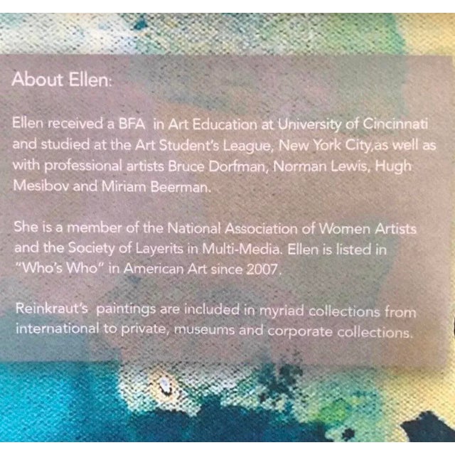 Ellen Reinkraut “Circle Series” Mixed Media Paintings on Board, Set of 9 For Sale In Oklahoma City - Image 6 of 6