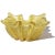 Mid-Century Modern Vintage Murano Barovier Toso Yellow Gold Flecks Control Bubbles Italian Art Glass Spike Bowl Ashtray For Sale - Image 3 of 8