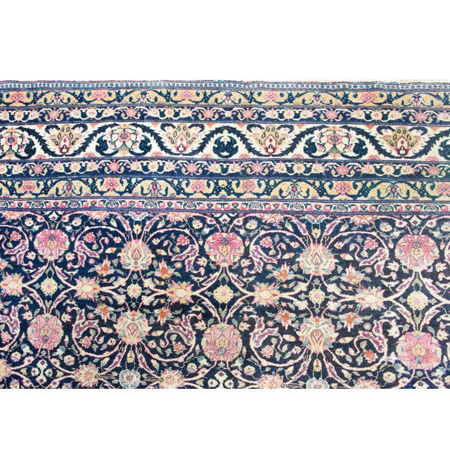 Early 20th Century Persian Lavar Kirman Rug For Sale - Image 11 of 14