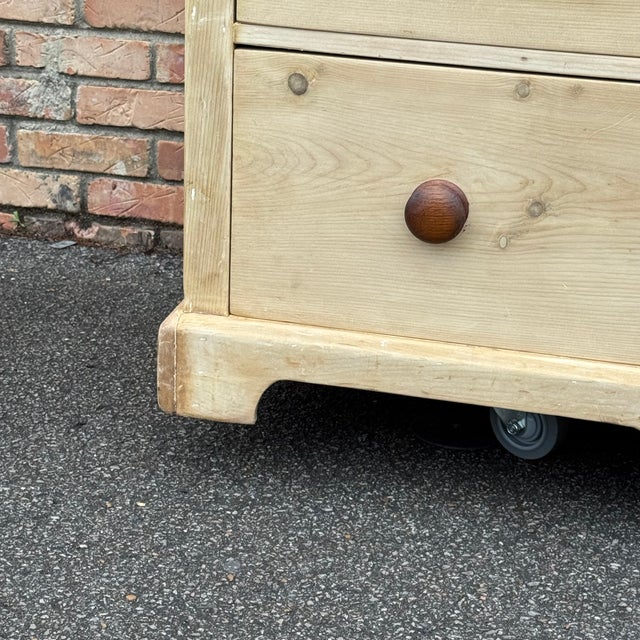 19th Century Bleached Pine Chest For Sale - Image 4 of 16