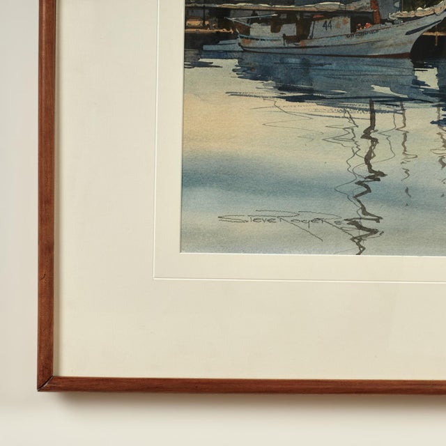Paint Pair of Nautical Watercolors by Steve Rogers For Sale - Image 7 of 18