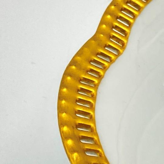 Ceramic Carl Schumann Arzberg Reticulated Porcelain Bowl 7.5-inch With Gilded Scalloped Edge (Antique, Ca. 1920) Bavaria For Sale - Image 7 of 12